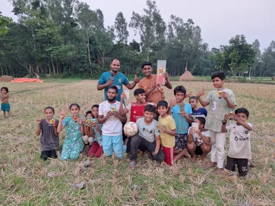 I love spending quality time with children. In 2025, I organized a football tournament for the children in my village to bring them together and let them simply enjoy being kids. For fun, I even shaved all the players' heads(including myself, though I didn't play) to make them feel like professional footballers. Each team included both boys and girls because I wanted them to grow up knowing that joy, teamwork, and opportunity should never depend on gender.