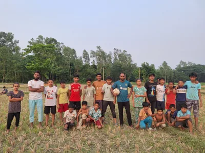 I love spending quality time with children. In 2025, I organized a football tournament for the children in my village to bring them together and let them simply enjoy being kids. For fun, I even shaved all the players' heads(including myself, though I didn't play) to make them feel like professional footballers. Each team included both boys and girls because I wanted them to grow up knowing that joy, teamwork, and opportunity should never depend on gender.