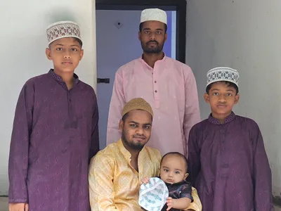 Eid 2025—celebrating with my younger brother and nephews. Simple moments, shared laughter, and memories that will always feel like home.