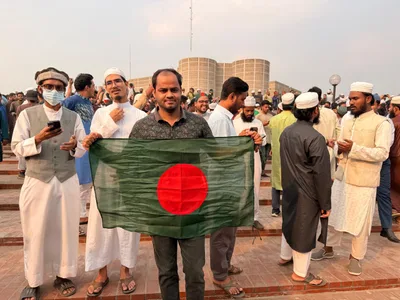 1. In July 2024, when thousands of people took to the streets to demand quota reform and protest against the government, I was one of them, standing up for what I believed were our rights.
2. I attended the funeral of Usman Hadi to honor his memory.