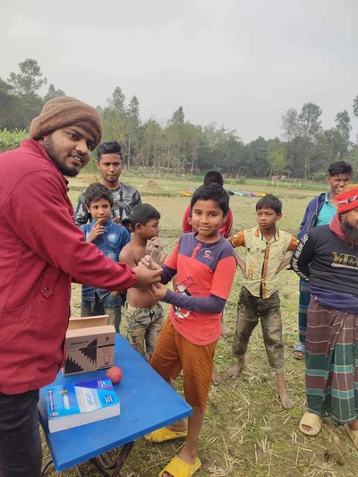 In 2023, I organized a local cricket tournament in my community to encourage children—both boys and girls—to stay active and promote their physical and mental well-being. I personally sponsored the prizes for the winning team. One of the most memorable moments was watching a young player named **Sagor**, who delivered an exceptional performance by scoring over **60 runs** despite his team losing the match. His talent, determination, and sportsmanship made the event truly inspiring.