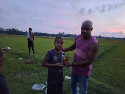 In 2024, I organized a football tournament for the children in my village with one simple goal—to give them joyful memories while encouraging teamwork, confidence, and healthy competition.

Like every year, the children came to me and asked if we could organize another tournament. This time, I made them a fun challenge: every player had to shave their head before joining the match. Without hesitation, they all agreed, and to make it even more memorable, I shaved my own head alongside them. It became a moment of laughter, excitement, and unity that none of us will ever forget.

I fully sponsored the entire event and organized matches for both boys and girls. Four girls participated, playing across two different teams. Their participation carried an important message: when it comes to learning, growing, and enjoying life, there should be no gender discrimination. Everyone deserves an equal opportunity to play, compete, and create unforgettable childhood memories.

Seeing the smiles on their faces reminded me that sometimes the smallest initiatives can leave the biggest impact on a community.